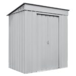 KOVINSKA VRTNA HIKA GLOBEL SKILLION 64 SREBRNA 172 X G113 X V199 CM